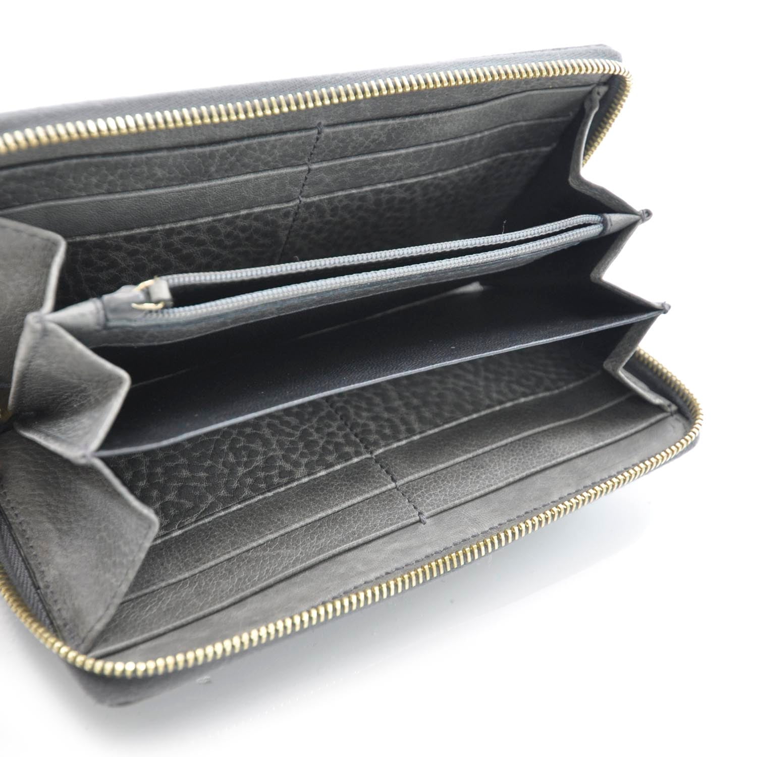 Gucci Guccissima Zip Around Wallet Gray 5 of 7