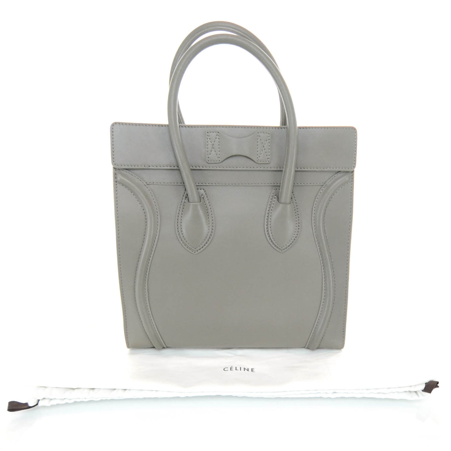 Smooth Calfskin Mini Luggage Bag Taupe