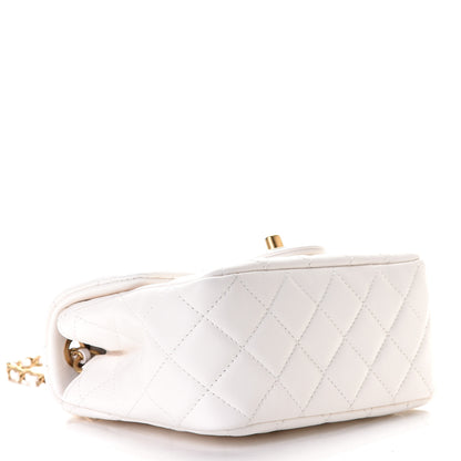 Chanel Lambskin Quilted Mini Pearl Crush Flap White 6 of 10