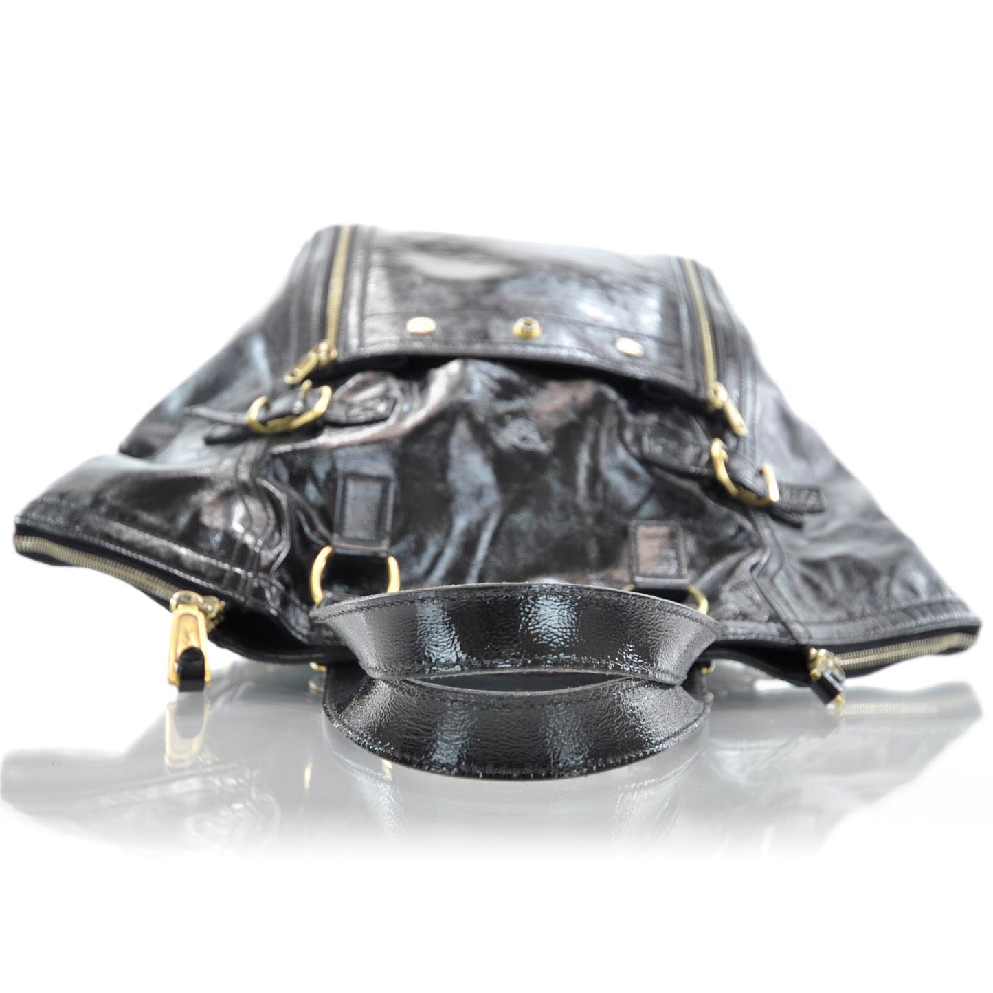 Patent Large Downtown Tote Black