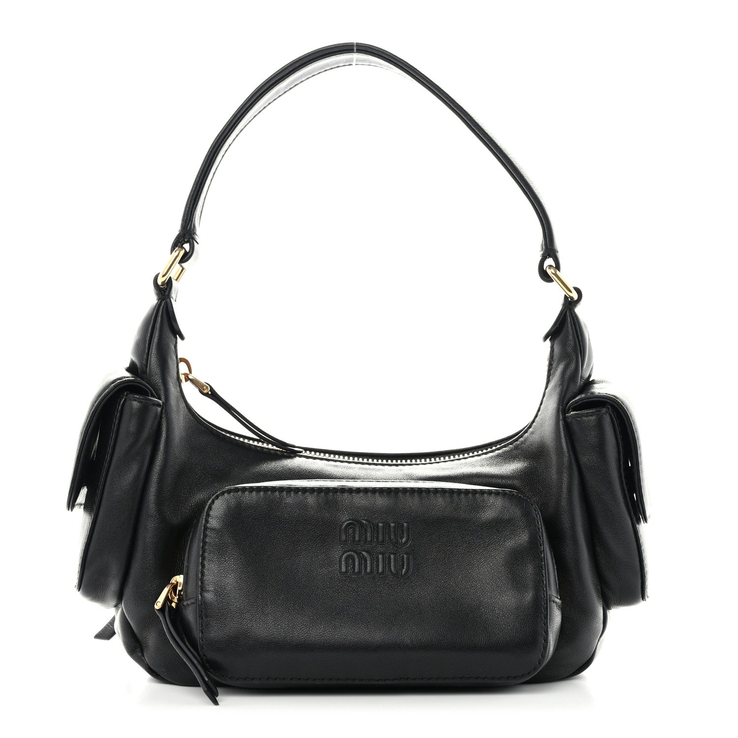 Miu Miu Nappa Multi Pocket Hobo Black 1 of 10