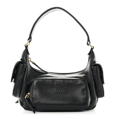 Miu Miu Nappa Multi Pocket Hobo Black 1 of 10