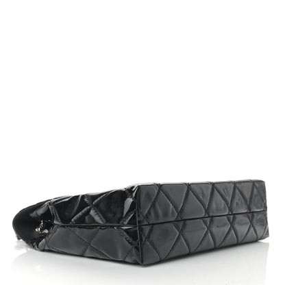 Chanel Vinyl Quilted In the Business Flap Bag Black 4 of 16