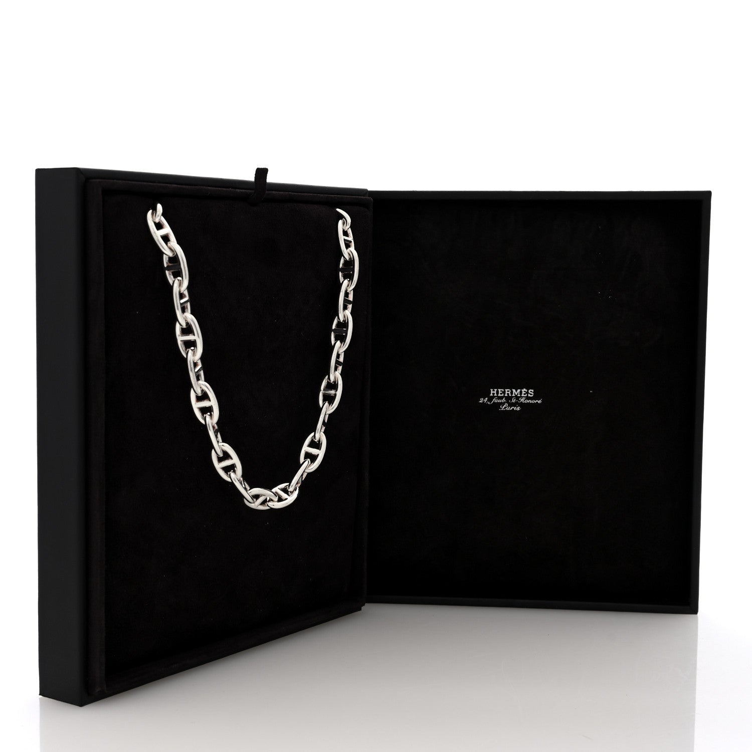 Hermes Sterling Silver Chaine D'Ancre Necklace PM 5 of 5