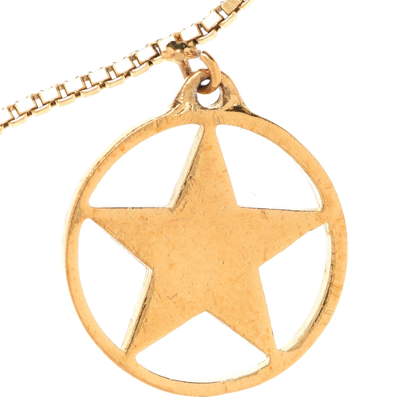 Metal Logo Multi Charm Bracelet Gold