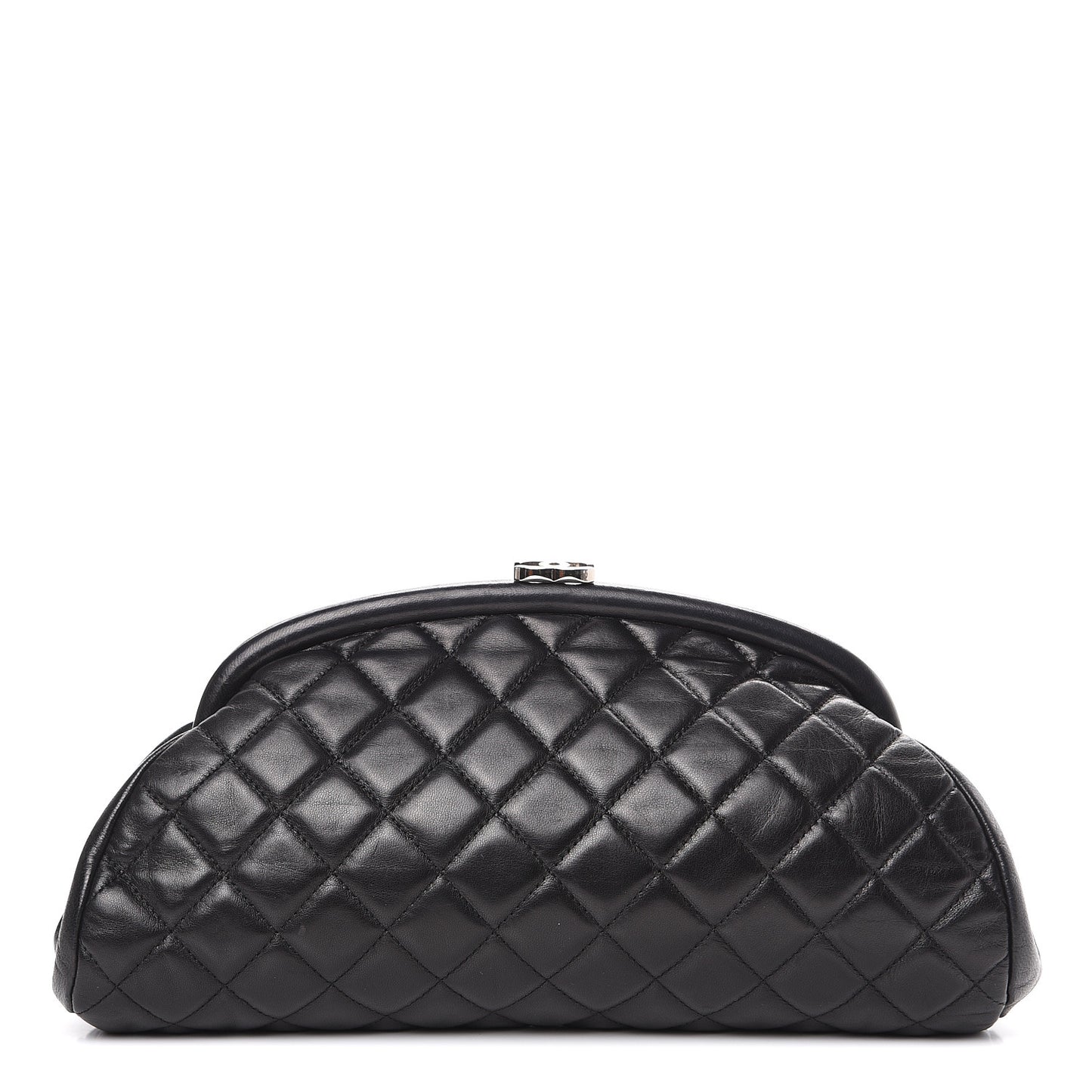 Lambskin Quilted Timeless Clutch Black