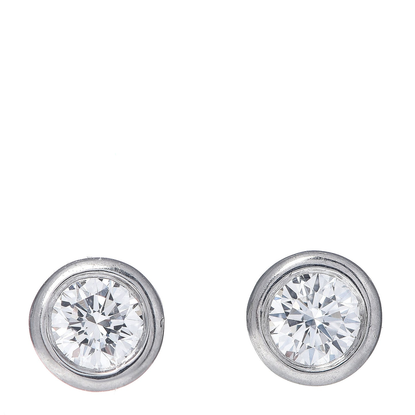Platinum Diamond .28ctw Elsa Peretti Diamonds By The Yard Earrings