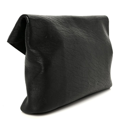 Saint Laurent Grained Lambskin Cassandre Envelope Pouch Black 3 of 8