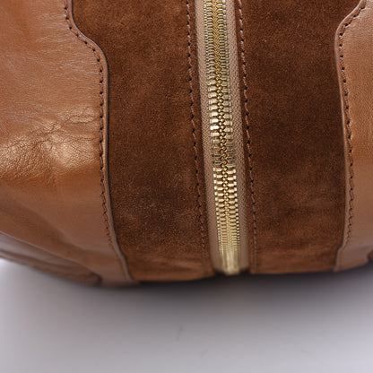 Jimmy Choo Calfskin Suede Mandah Shoulder Bag Brown 11 of 13