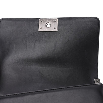Chanel Lambskin Quilted Medium Boy Flap Black 11 of 12