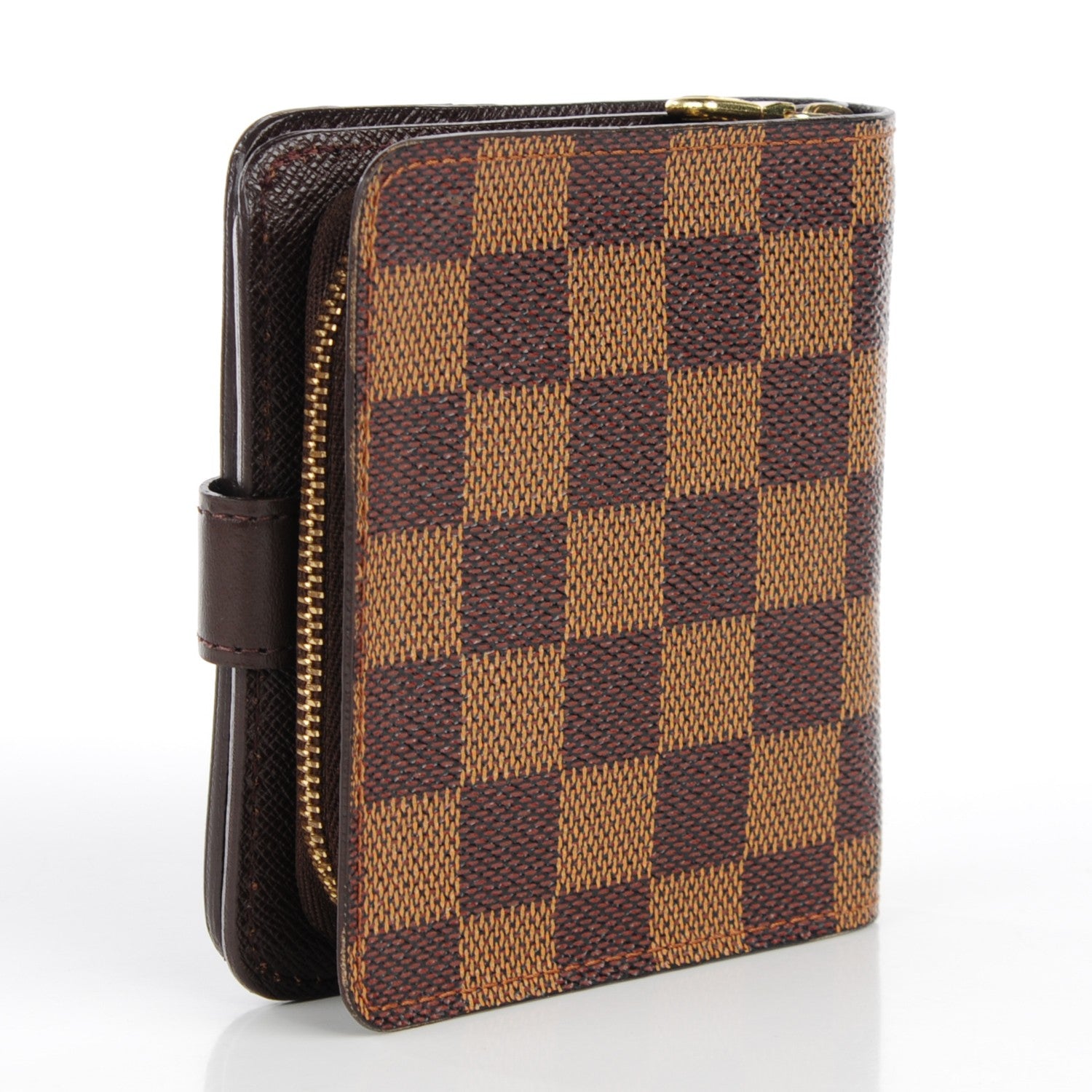 Louis Vuitton Damier Ebene Zippe Zipped Compact Wallet 3 of 9