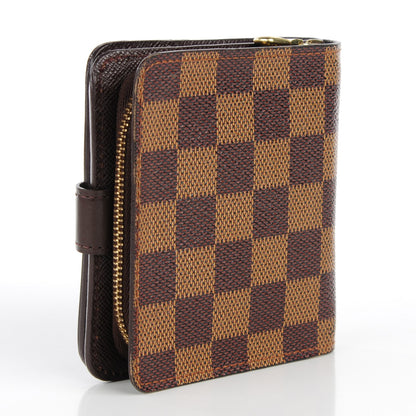 Louis Vuitton Damier Ebene Zippe Zipped Compact Wallet 3 of 9