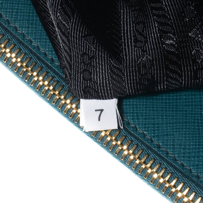 Prada Saffiano Lux Large Double Zip Tote Ottanio 7 of 11