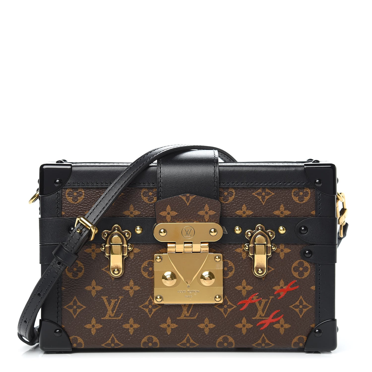 Louis Vuitton Monogram Petite Malle Black 1 of 10
