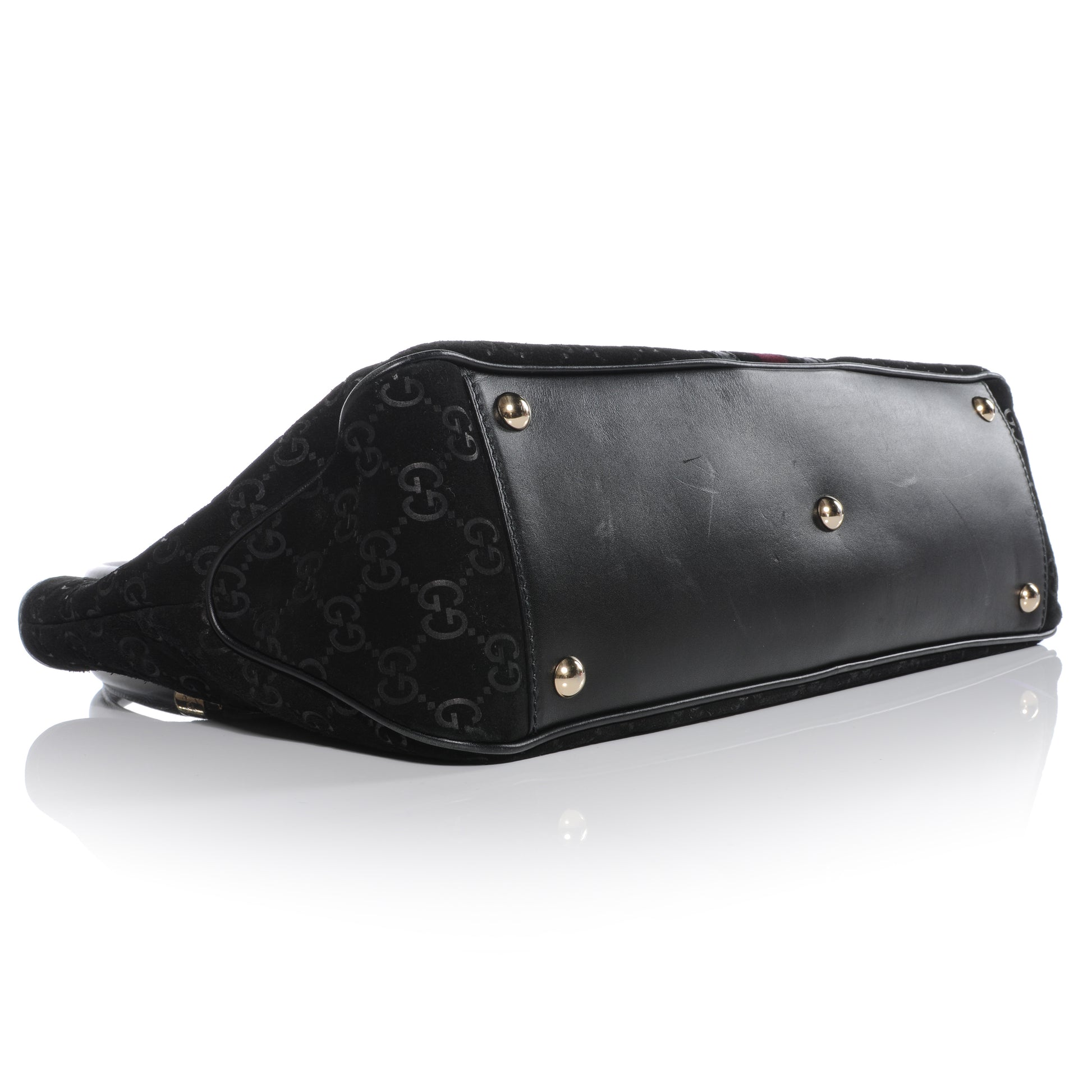 Gucci Guccissima Suede Tote Black 4 of 8