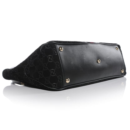 Gucci Guccissima Suede Tote Black 4 of 8