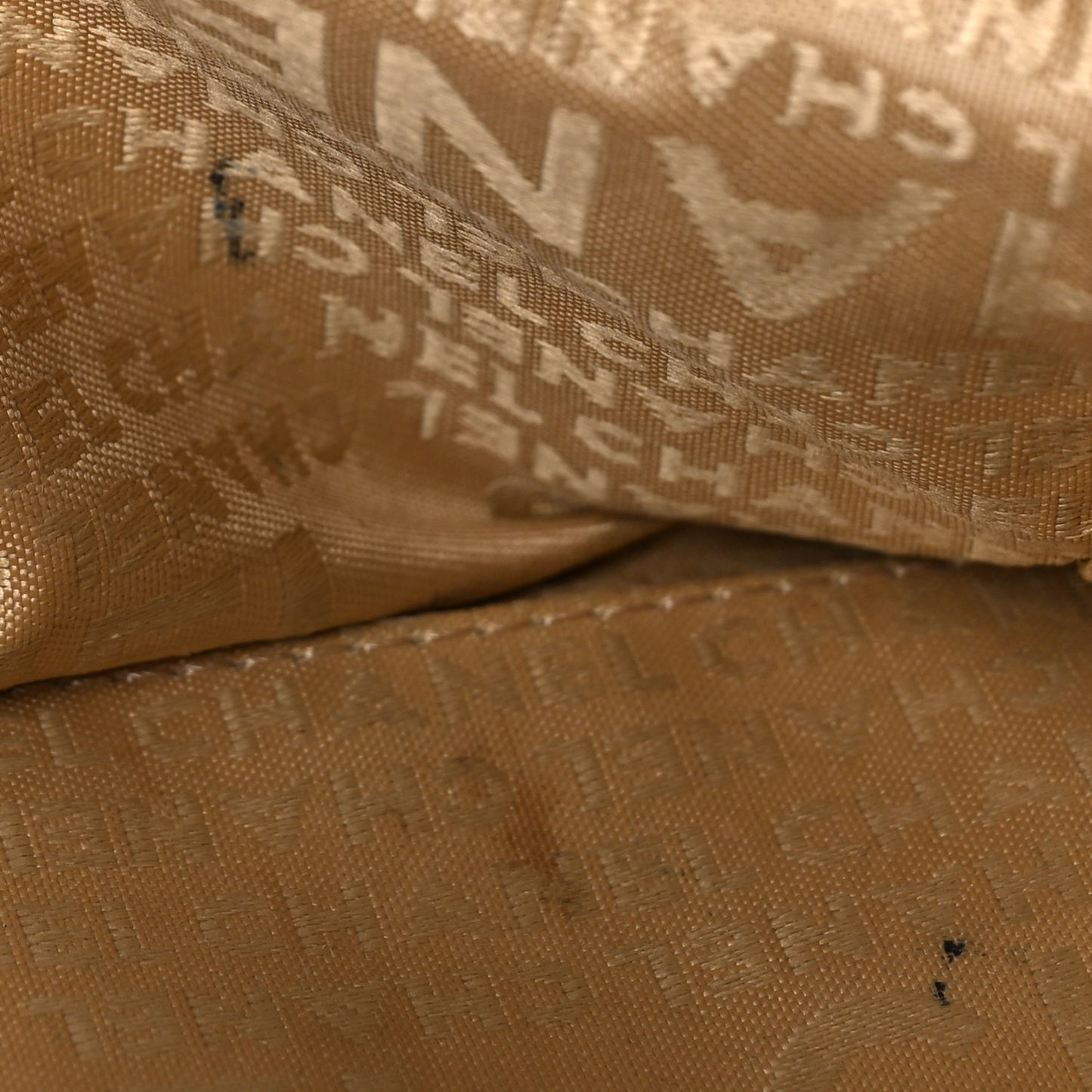 Caviar Square Stitched Bowler Beige