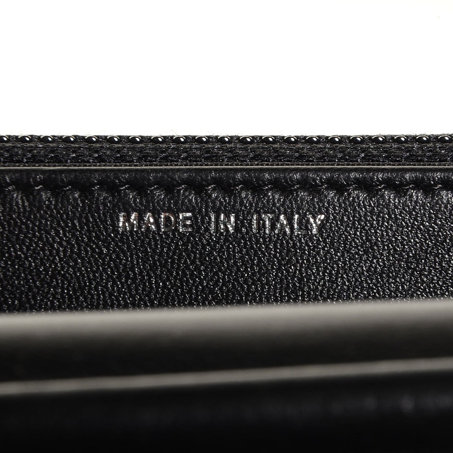 Lambskin Boy Wallet On Chain WOC Black