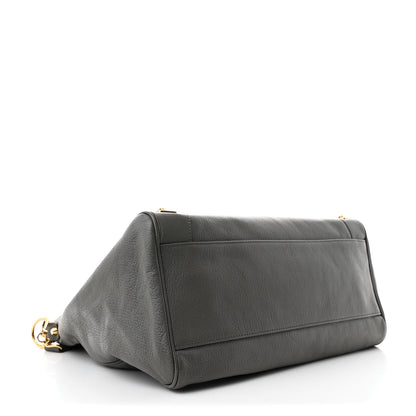 Balenciaga Chevre Silver Metallic Edge Hardware Velo Gris Acier 5 of 12