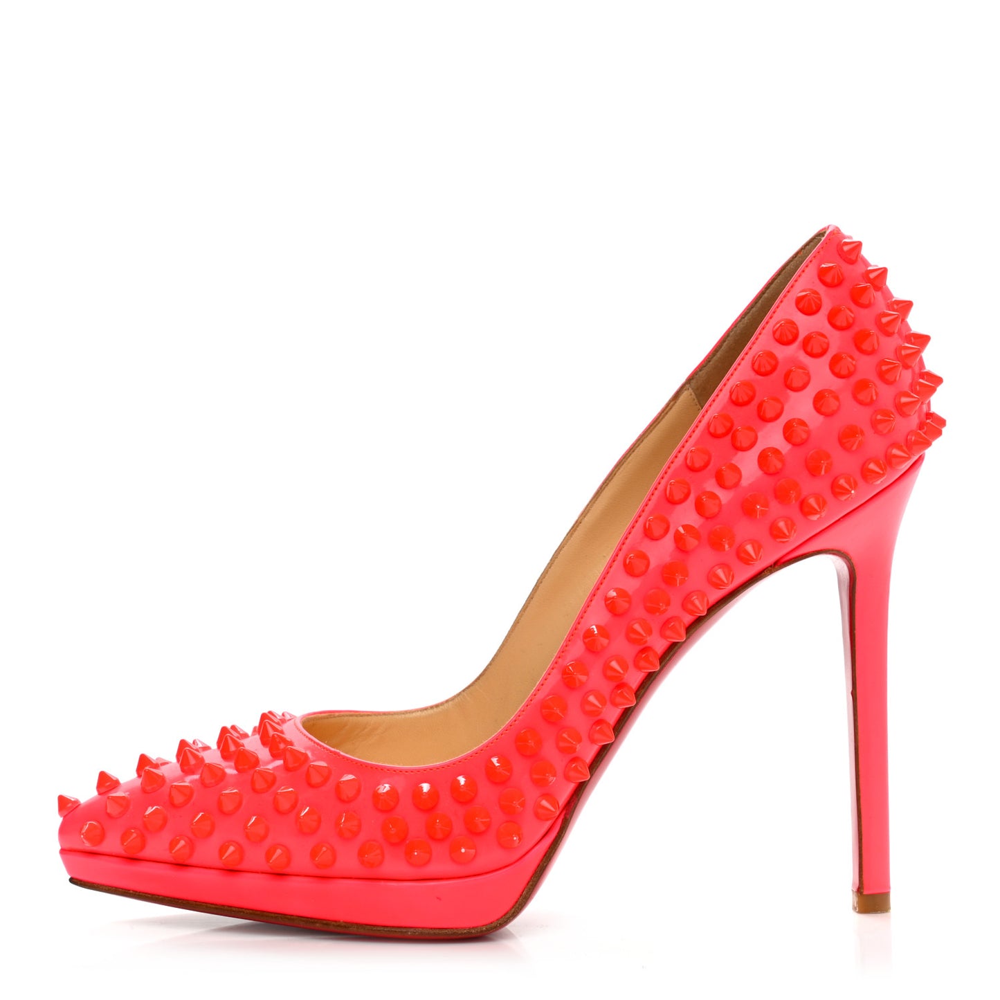 Patent Pigalle Spikes 120 Pumps 38 Fluo Rose Paris