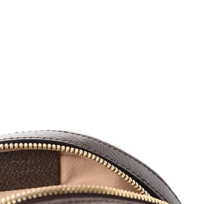 Gucci GG Supreme Monogram Web Mini Ophidia Round Shoulder Bag Brown 9 of 10