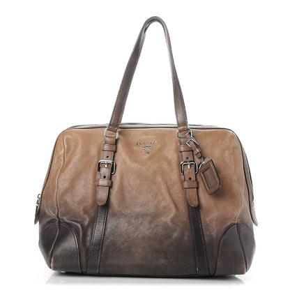Prada Glace Calf Bowler Bag Militare 1 of 9