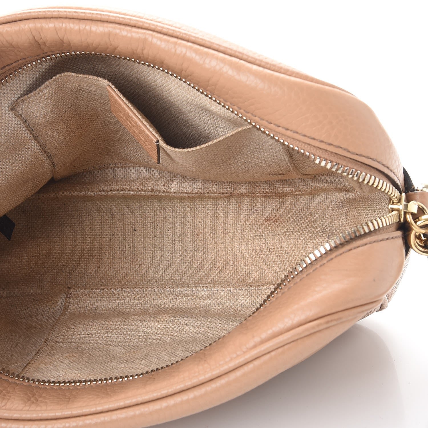 Gucci Pebbled Calfskin Small Soho Disco Bag Camelia 5 of 20