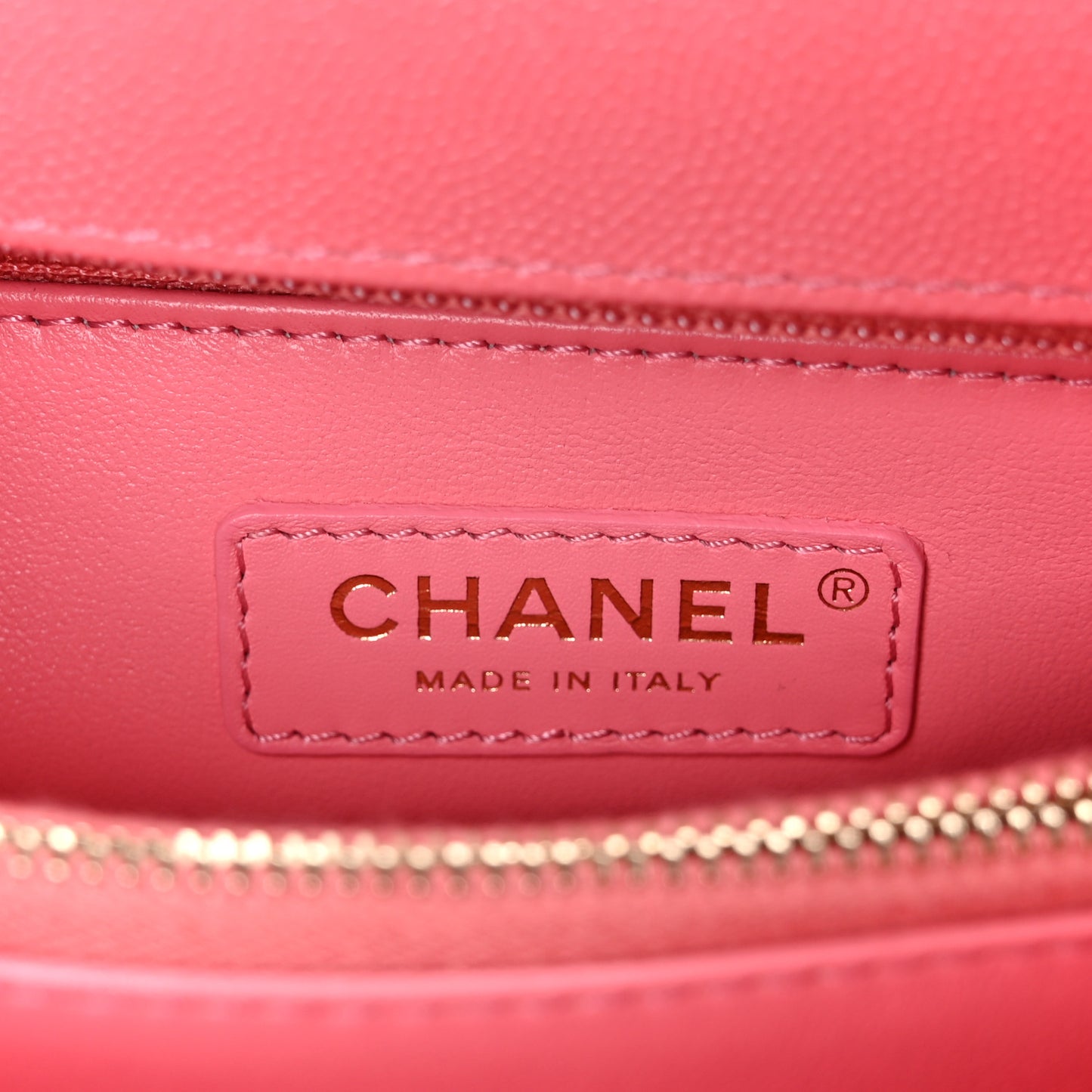 Caviar Quilted Small Coco Handle Flap Pink