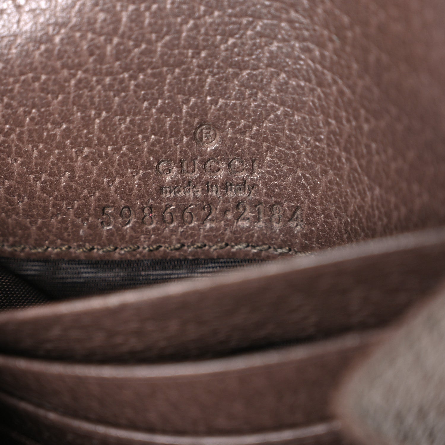 Gucci GG Supreme Monogram Textured Calfskin Web Ophidia Card Case Wallet Beige Ebony New Acero 6 of 6