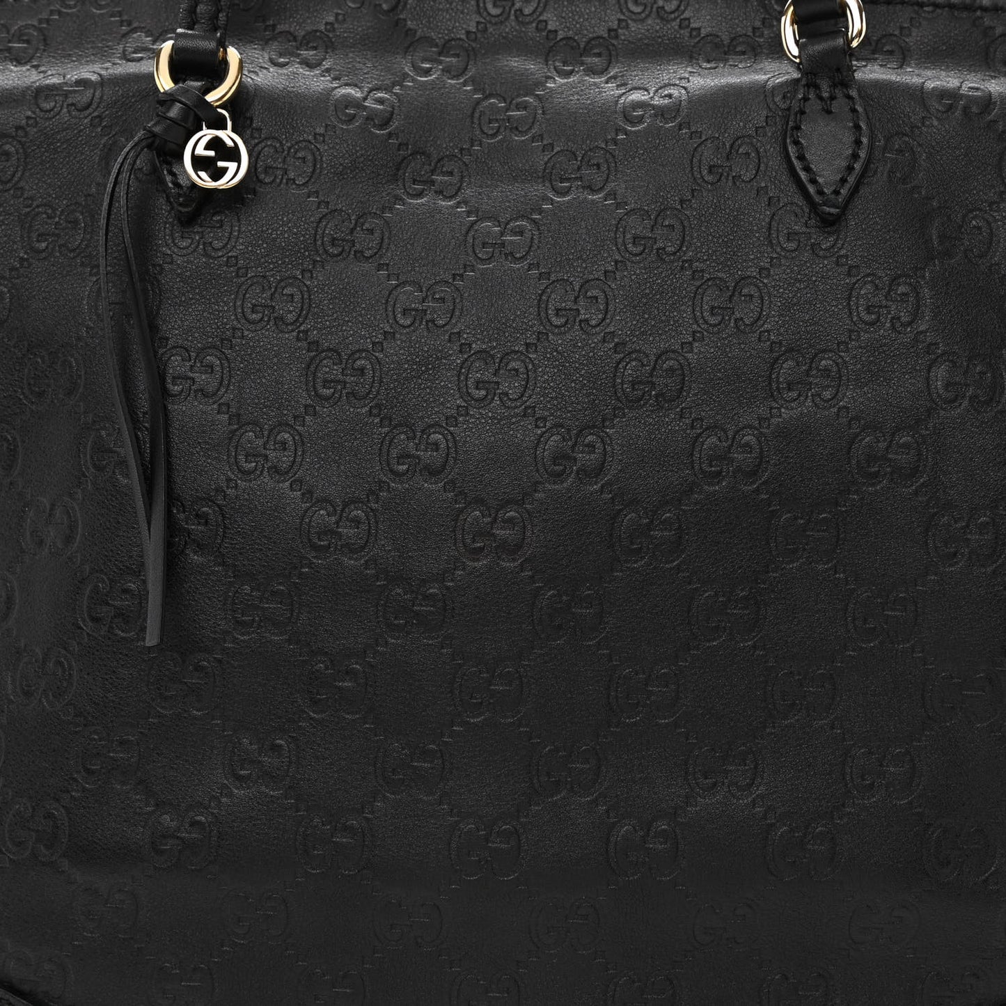 Guccissima Medium Bree Zippered Tote Black