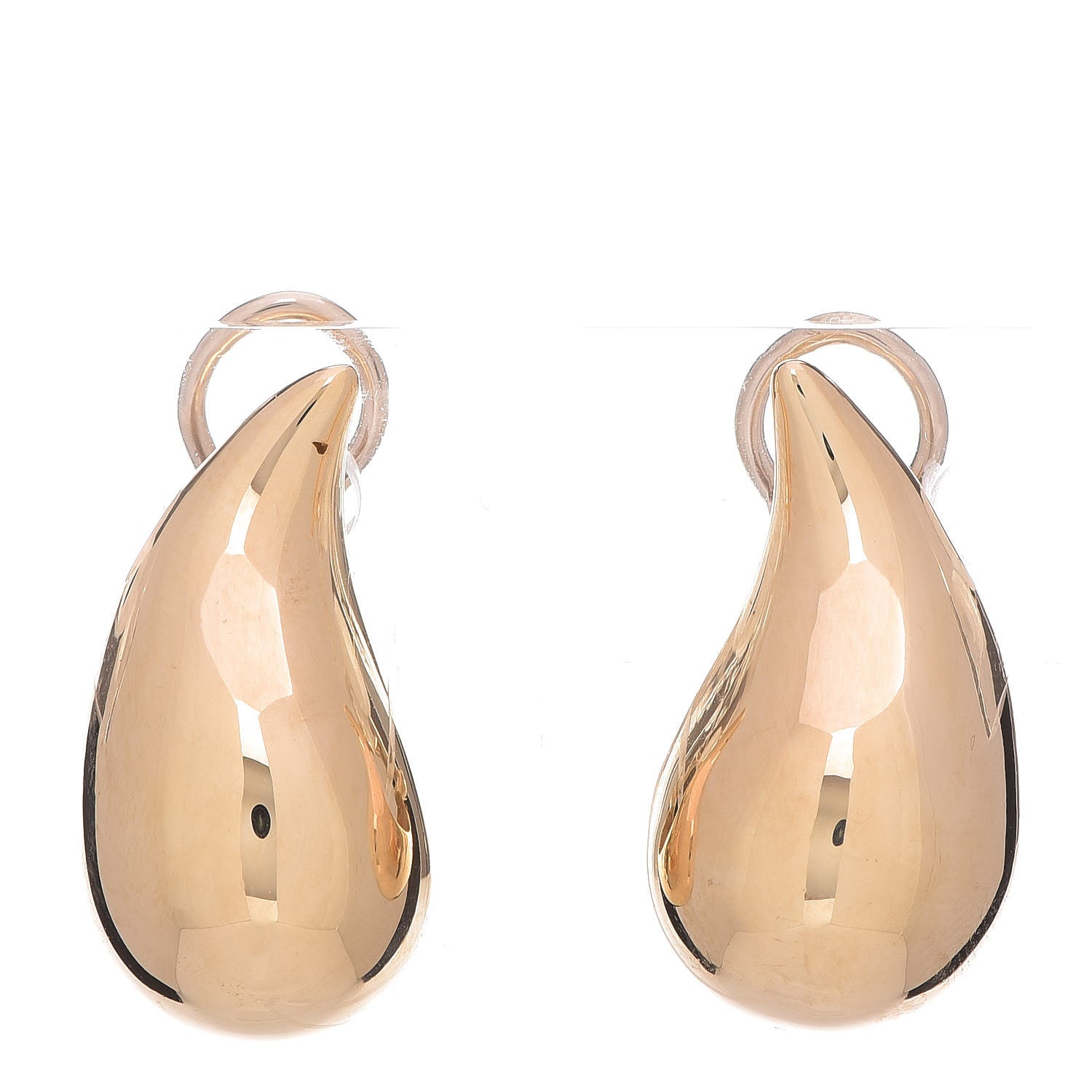 Tiffany 18K Yellow Gold Elsa Peretti Teardrop Earrings 1 of 4