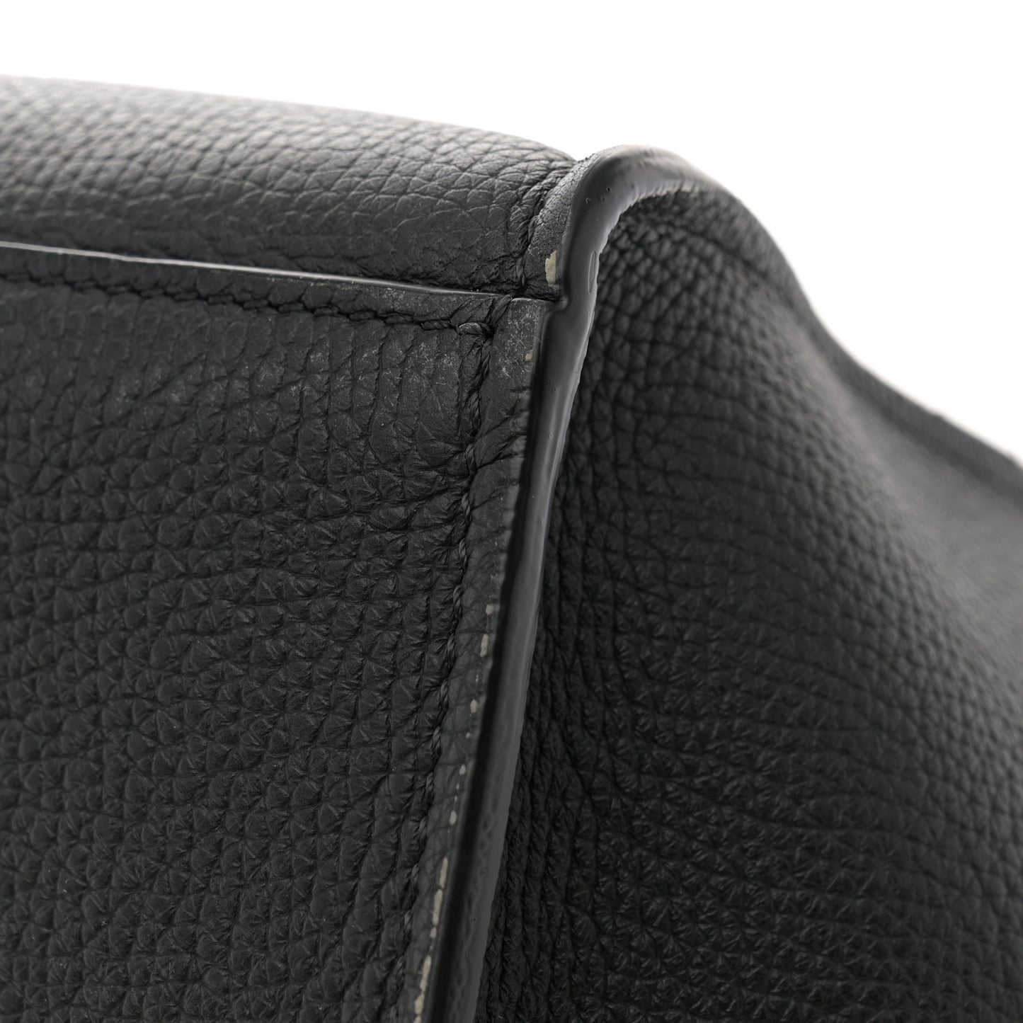 Supple Grained Calfskin Small Long Strap Big Bag Black
