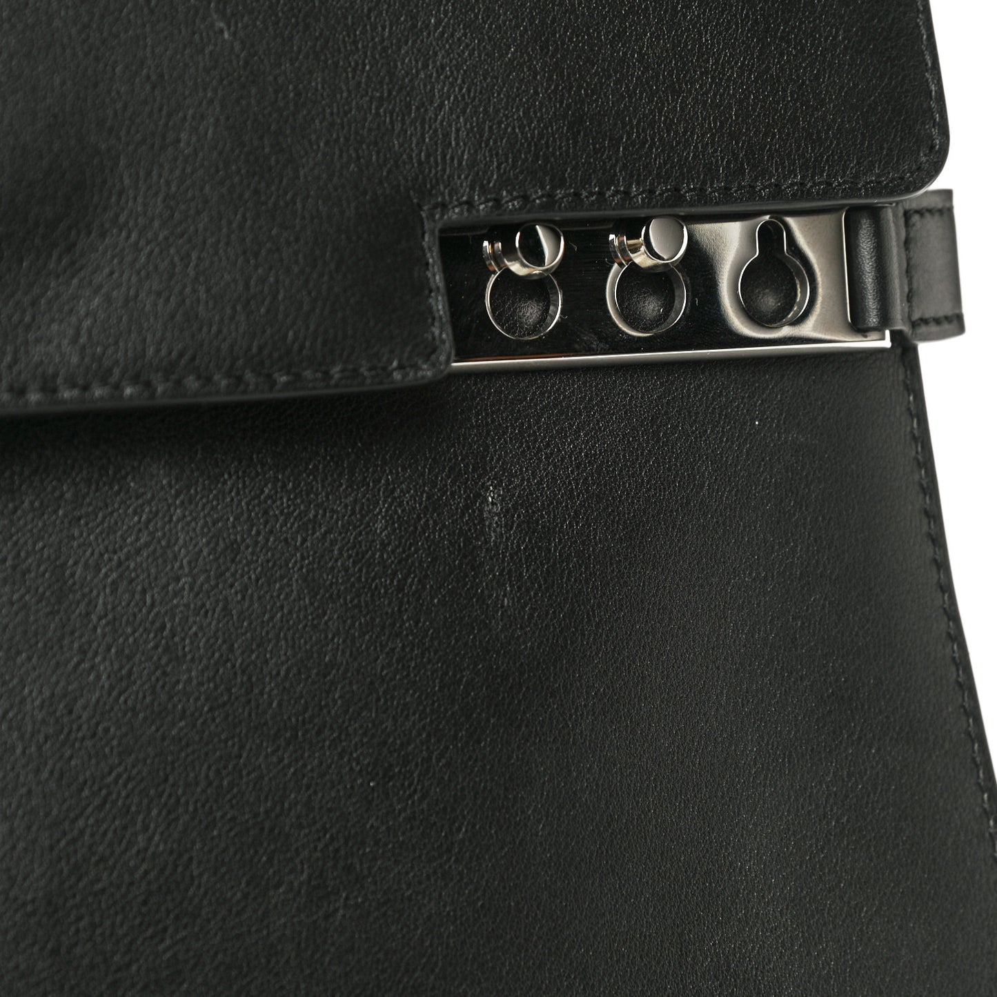 Calfskin MM Tempete Satchel Black