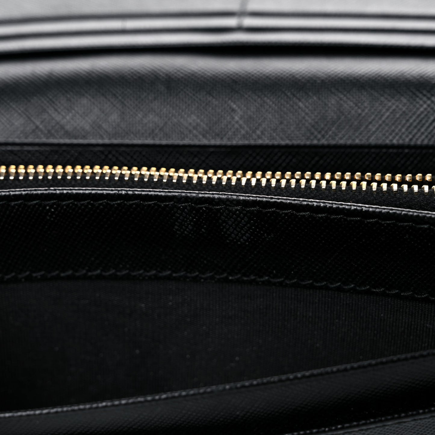 Saffiano Metal Continental Flap Wallet Black
