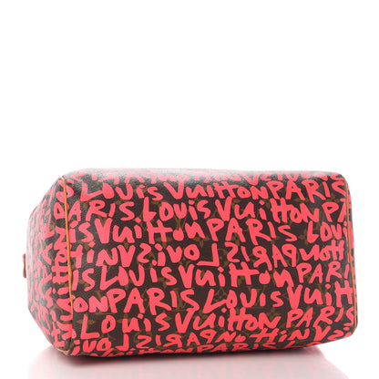 Louis Vuitton Monogram Graffiti Speedy 30 Fuchsia 4 of 9