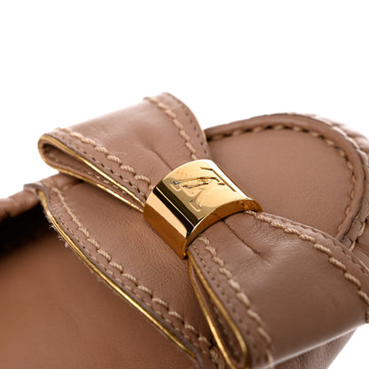 Louis Vuitton Calfskin Tempting Flat Loafers 37.5 Beige Rose 9 of 9