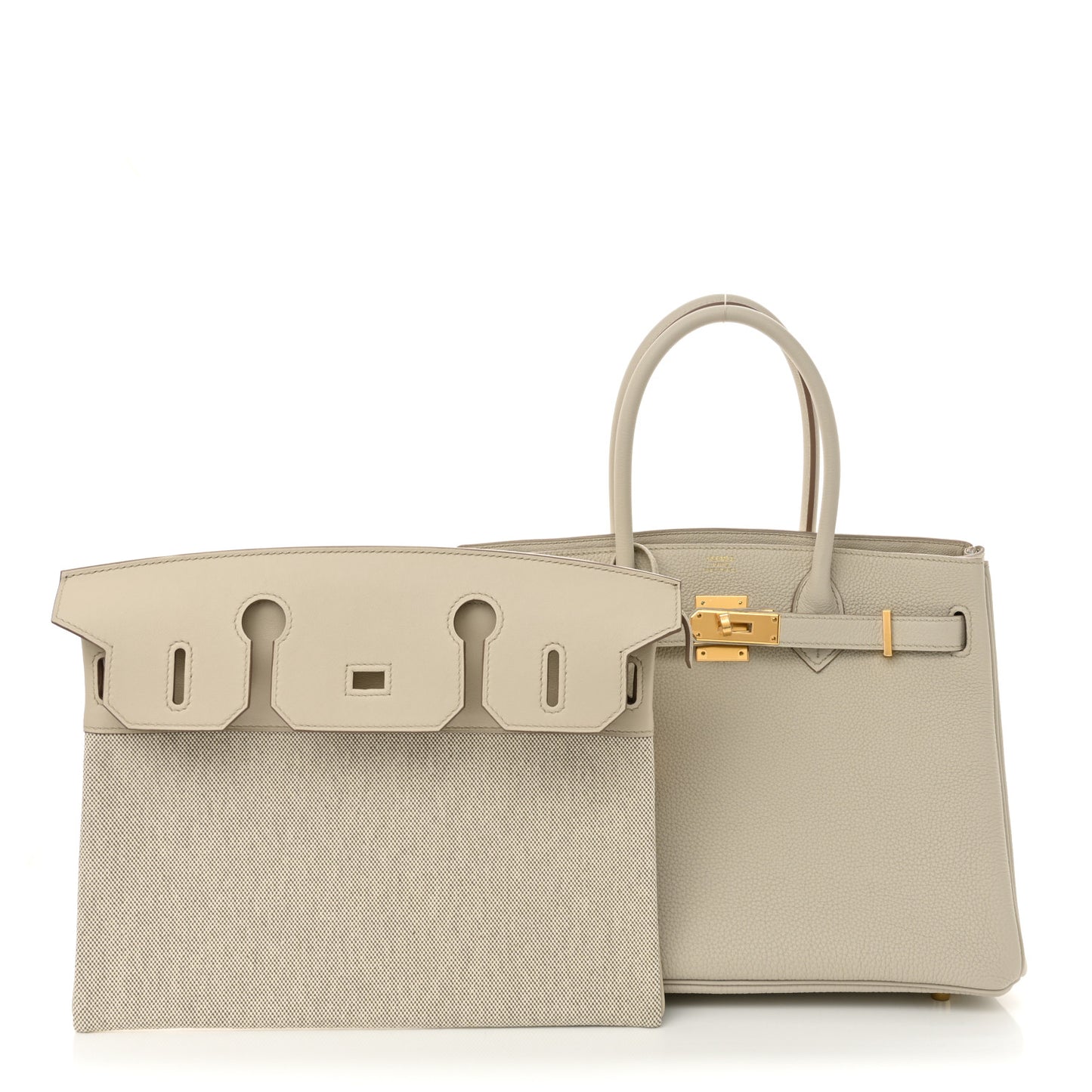 Togo Swift Canvas 3 in 1 Birkin 30 Beton
