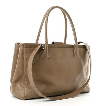 Chanel Calfskin Cerf Executive Shopper Tote Light Brown 3 of 12