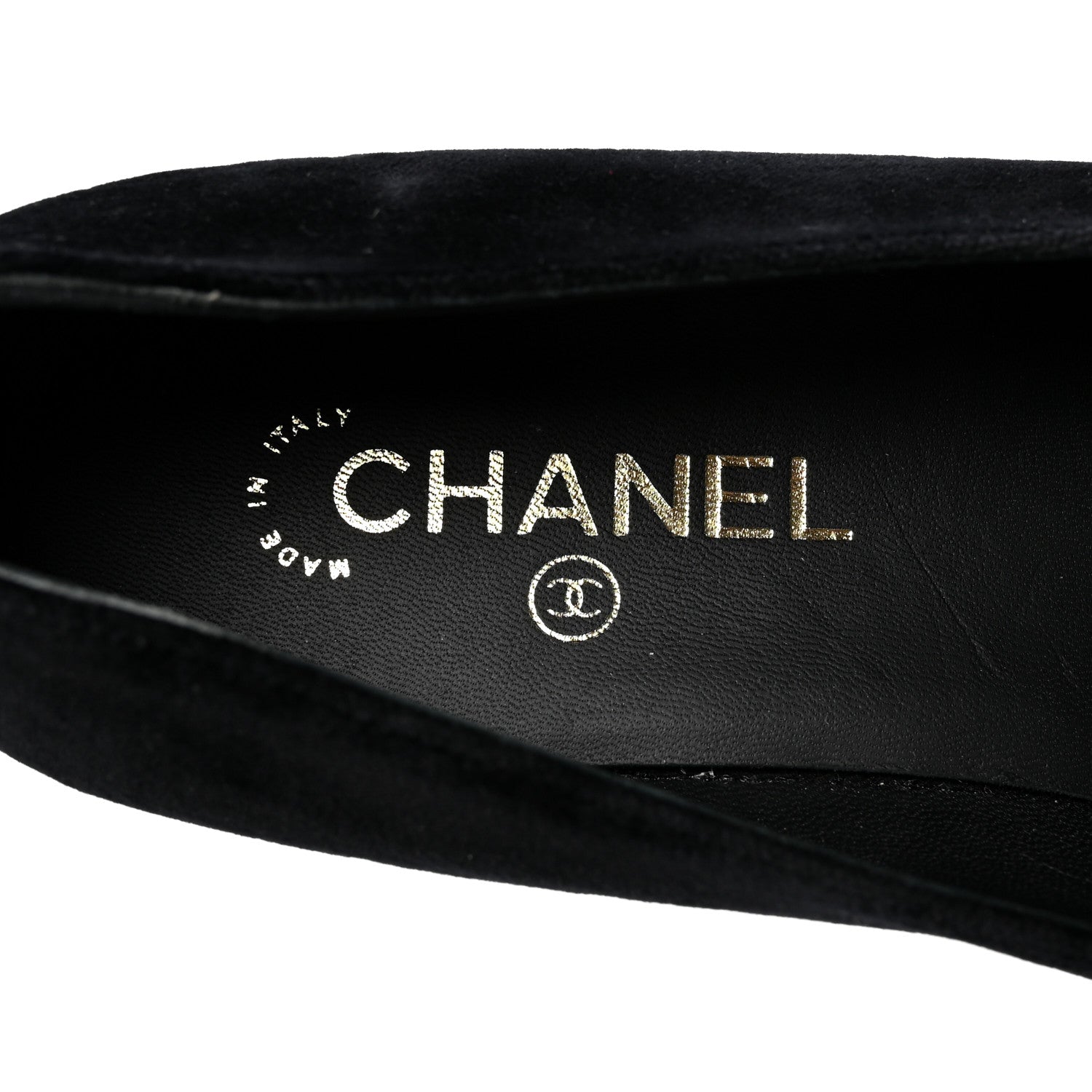 Chanel Velvet Moccasin Loafers 40 Black 8 of 9