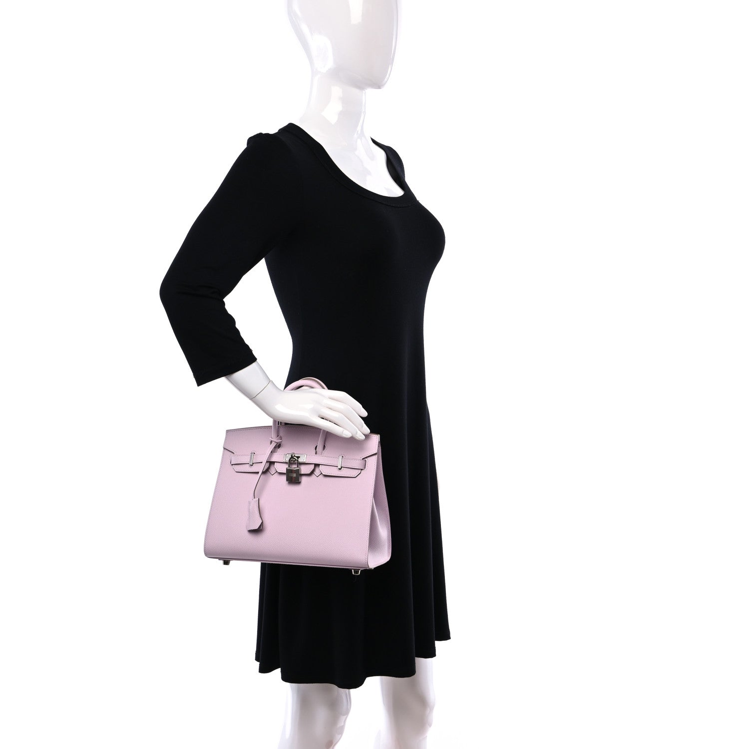 Hermes Epsom Birkin Sellier 25 Mauve Pale 2 of 11