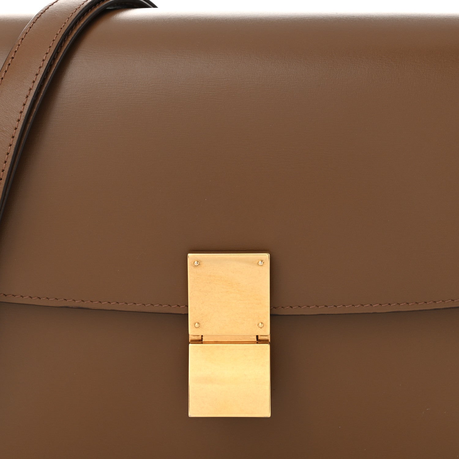 Celine Box Calfskin Medium Classic Box Flap Bag Camel 8 of 10
