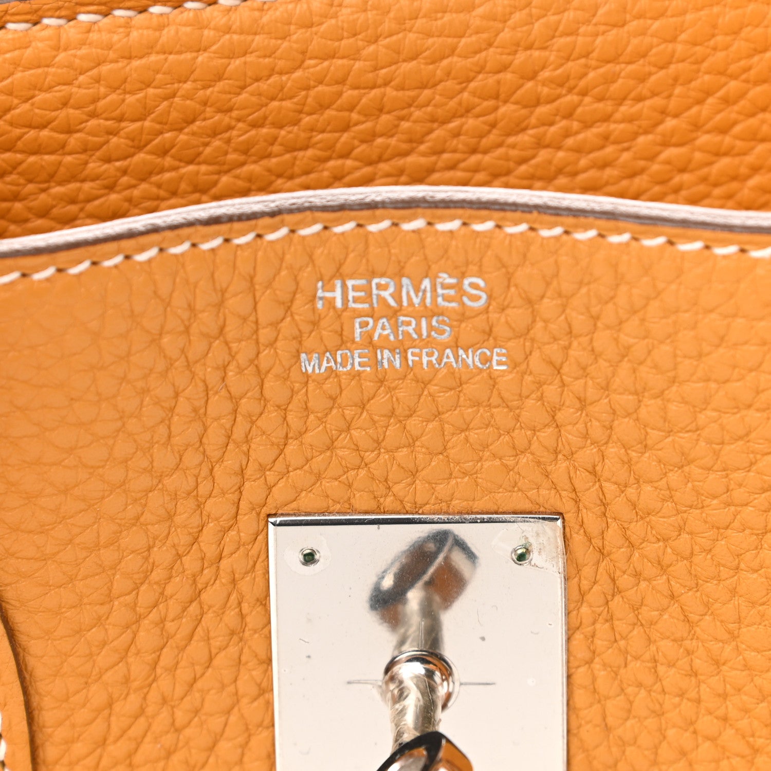 Hermes Taurillon Clemence Birkin 35 Moutarde 6 of 11