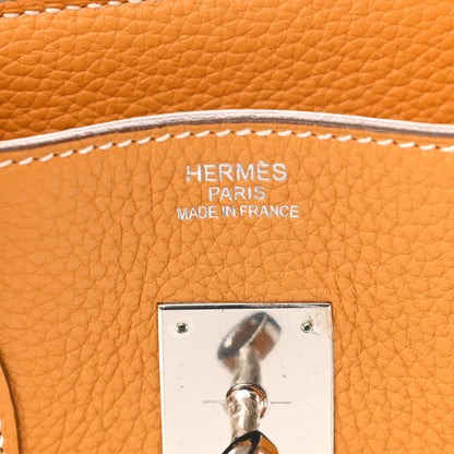 Hermes Taurillon Clemence Birkin 35 Moutarde 6 of 11