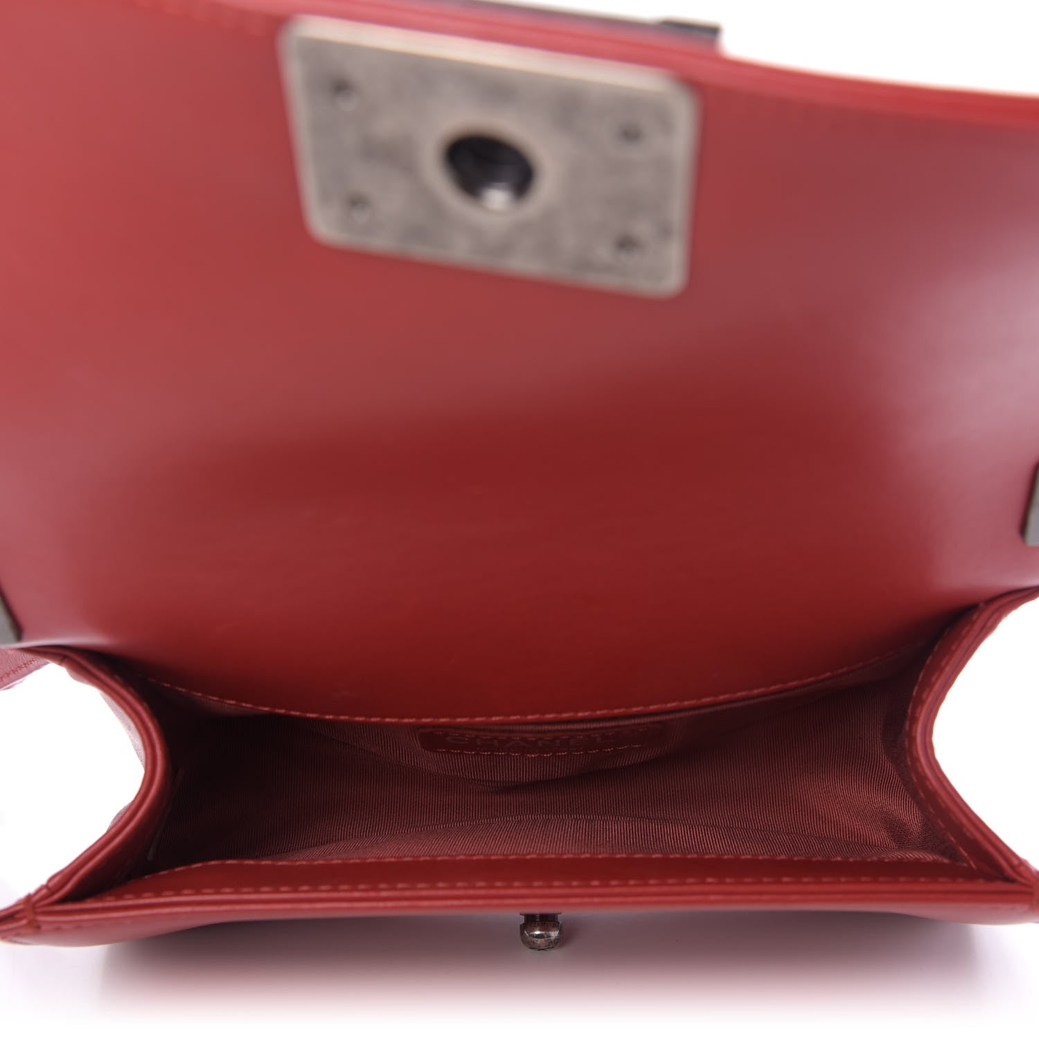 Chanel Lambskin Quilted Small Boy Flap Dark Red 6 of 10