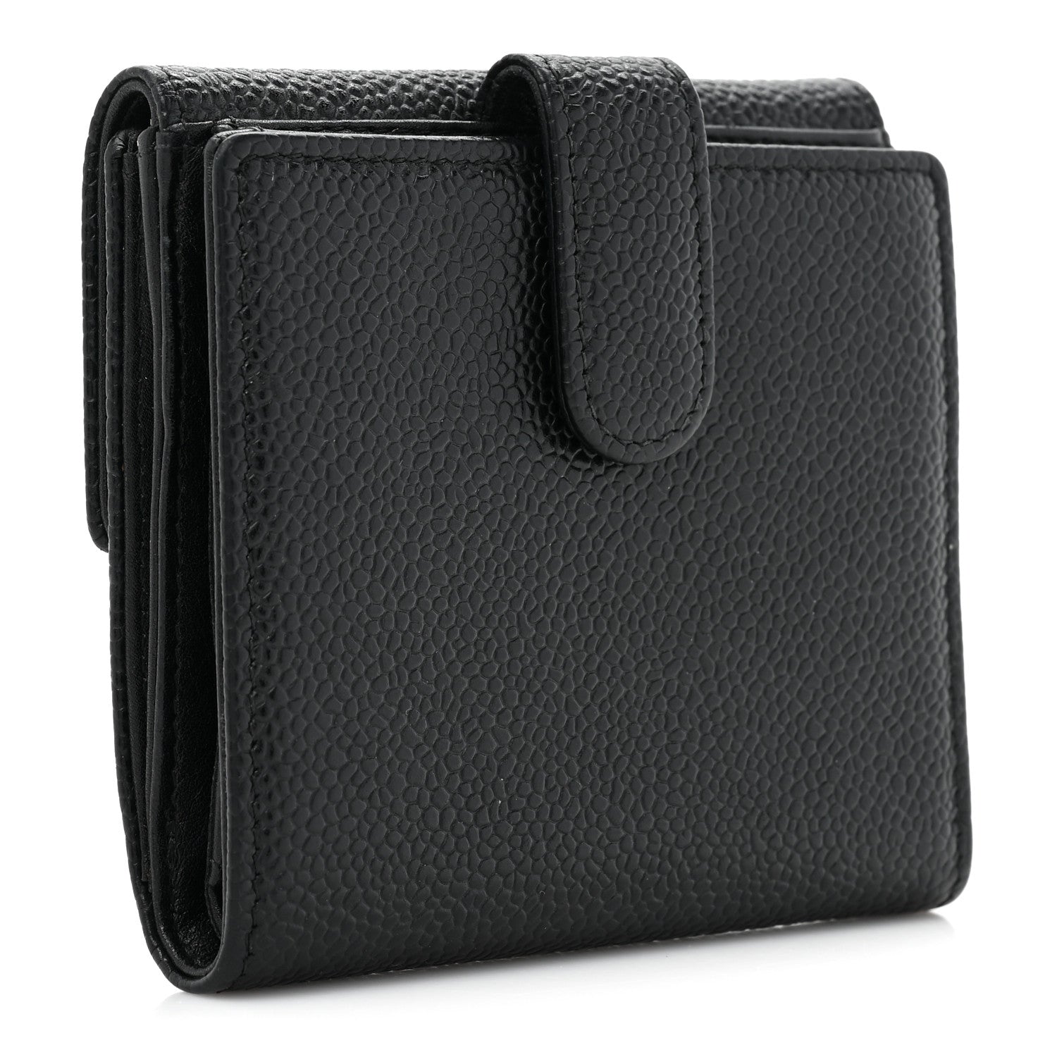 Chanel Caviar Timeless CC Compact Flap Wallet Black 3 of 11