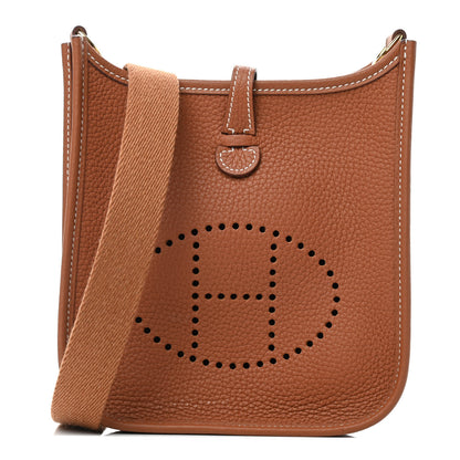 Hermes Taurillon Clemence Evelyne TPM Gold 1 of 4