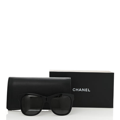 Chanel Acetate Polarized Square CC Sunglasses 5380 Black 7 of 7