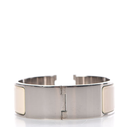Hermes Enamel Wide Clic Clac H Bracelet PM Creme 3 of 5