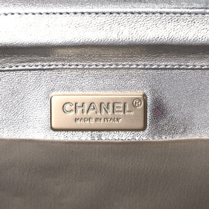 Chanel Metallic Lambskin Sac Pochette Argent 6 of 17