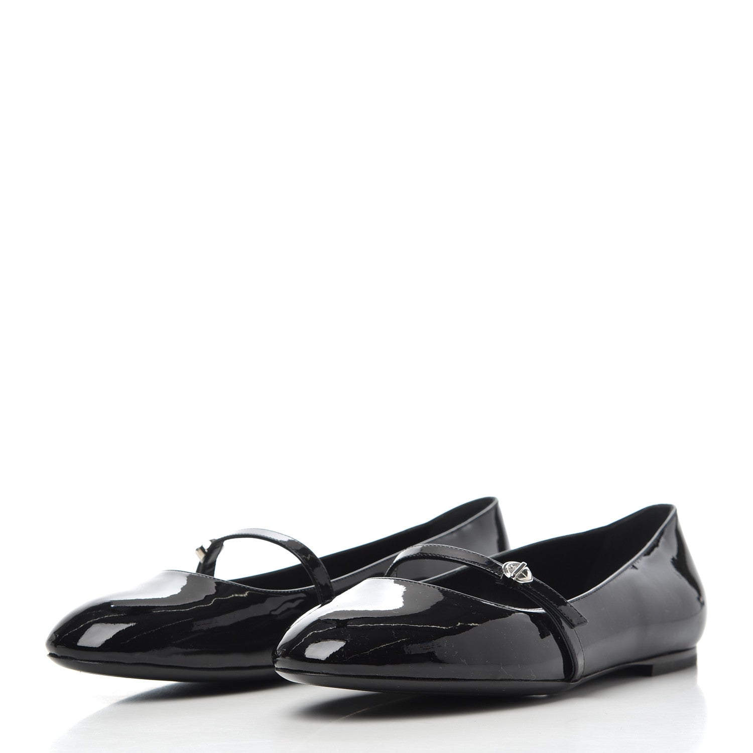 Louis Vuitton Patent Uniformes Ballet Flats 37.5 Black 3 of 10